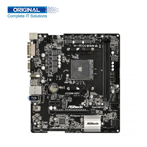 ASRock A320M-HDV DDR4 3rd Gen AMD AM4 Socket Motherboard