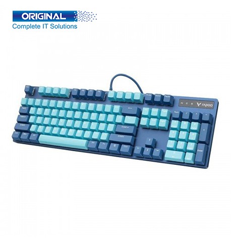 Rapoo V500 PRO Mechanical Gaming Keyboard Cyan Blue