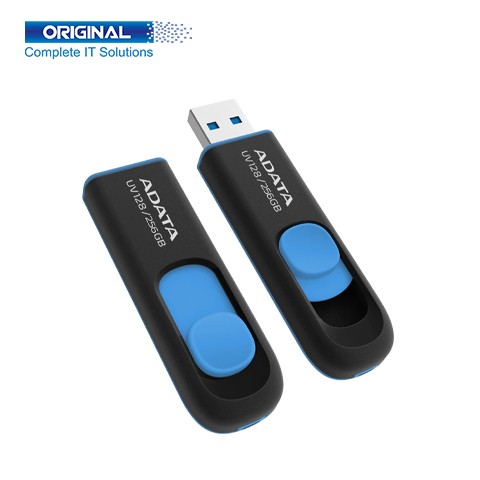 ADATA UV128 128GB USB 3.2 Black-Blue Pen Drive
