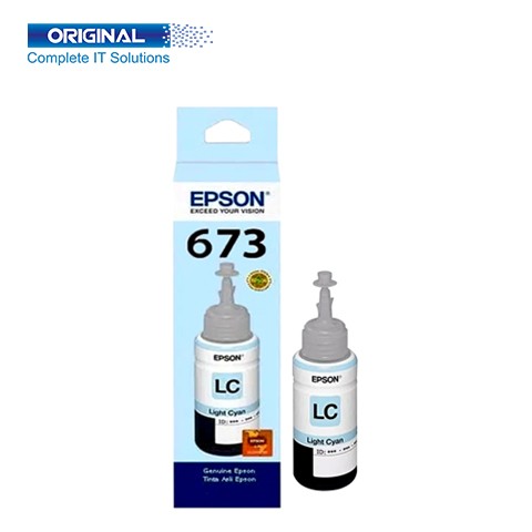 Epson 673 Light Cyan Original Ink Bottle (C13T673500)