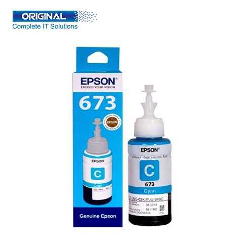 Epson 673 Cyan Original Ink Bottle (C13T673200)