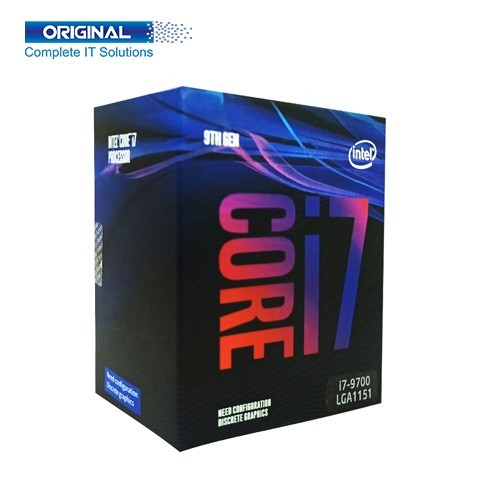 Intel 9th Gen Core i7-9700 8 Core, 12MB Cache LGA1151 Socket Processor