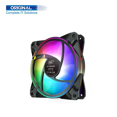 Deepcool CF120 PLUS ARGB Halo Ring Casing Fan (3 Pack)