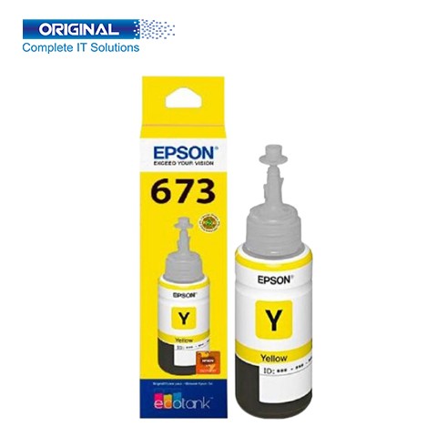 Epson 673 Yellow Original Ink Bottle (C13T673400)