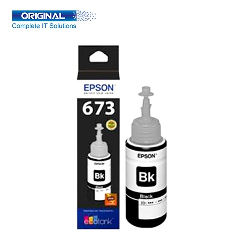 Epson 673 Black Original Ink Bottle (C13T673100)
