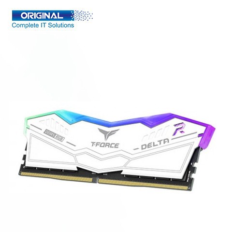 Team DELTA RGB 16GB 6400MHz DDR5 White Desktop Gaming RAM