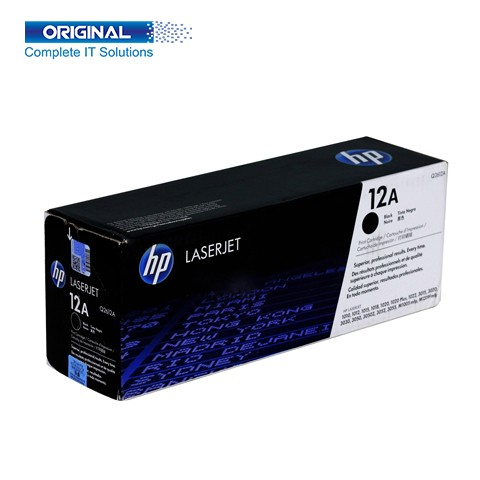 HP 12A Black Original LaserJet Toner (Q2612A)