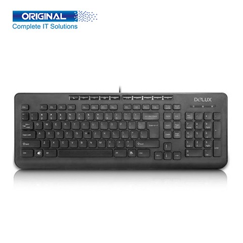 Delux OM-02U Wired USB Bengali Multimedia Keyboard