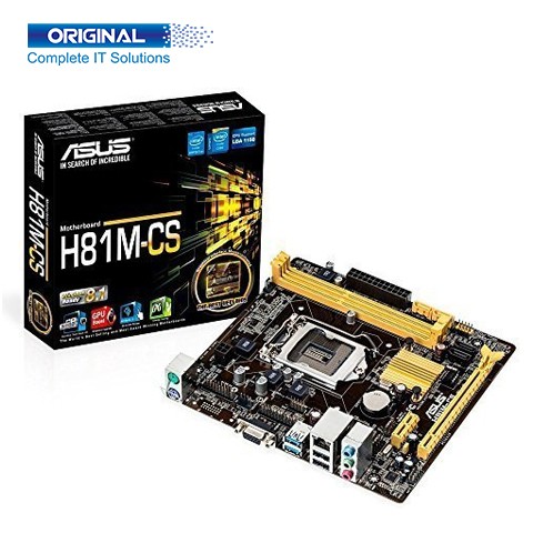 Asus H81M-CS DDR3 Intel 4th Gen LGA1150 Socket Motherboard