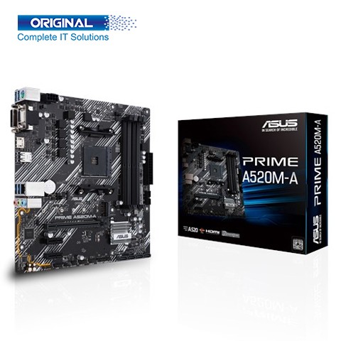 Asus Prime A520M-A Micro ATX DDR4 AMD AM4 Socket Motherboard