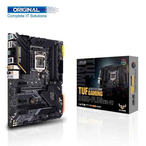 Asus TUF Z490-Plus WiFi 10th Gen Intel ATX Gaming Motherboard