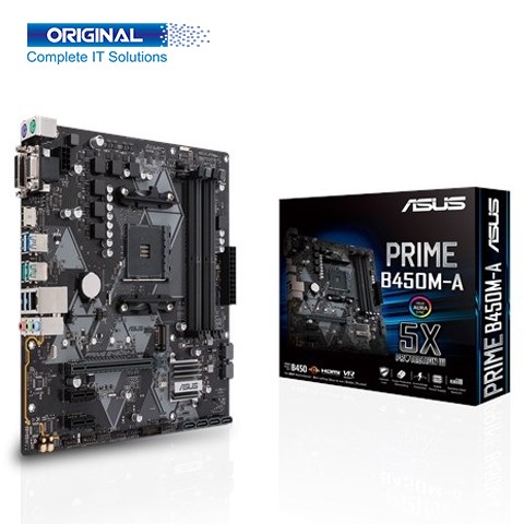 Asus Prime B450M-A mATX DDR4 AMD AM4 Socket Motherboard
