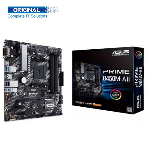 Asus Prime B450M-A II mATX DDR4 AMD AM4 Socket Motherboard