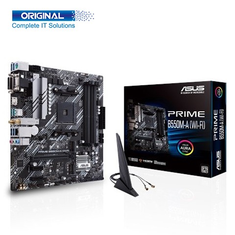 Asus Prime B550M-A WiFi mATX DDR4 AMD AM4 Socket Motherboard