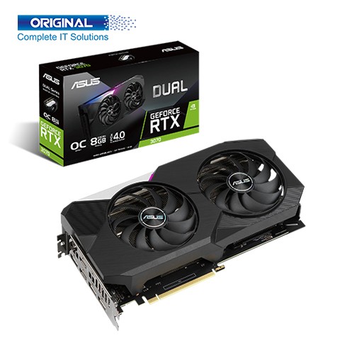 ASUS DUAL GeForce RTX3070-O8G 8GB GDDR6 Gaming Graphics Card