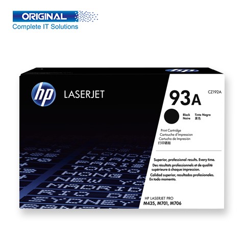 HP 93A Black Original LaserJet Toner (CZ192A)