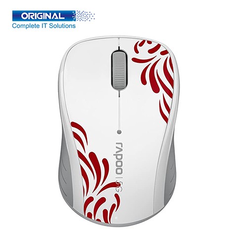 Rapoo 3100P White Wireless Optical Mouse