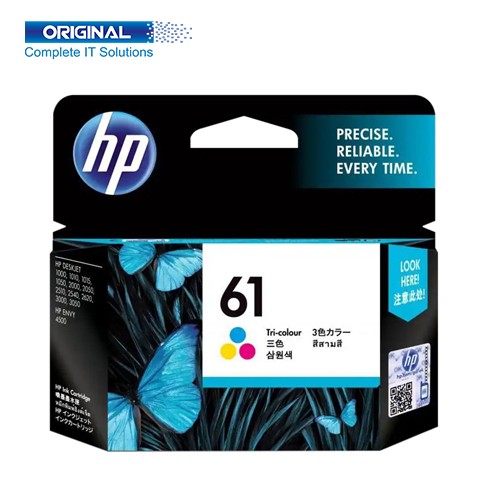 HP 61 Tri-Color Original Ink Cartridge (CH562WN)