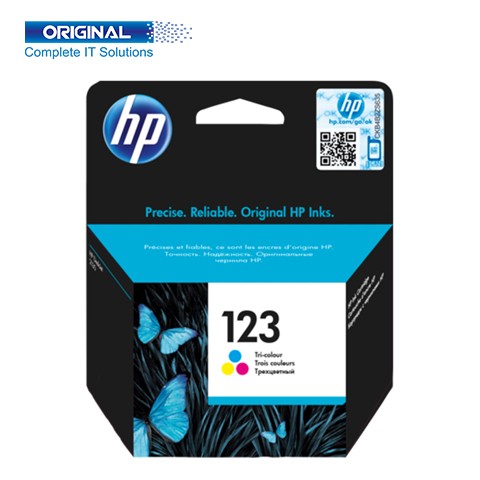HP 123 Tri-color Original Ink Cartridge (F6V16AE)