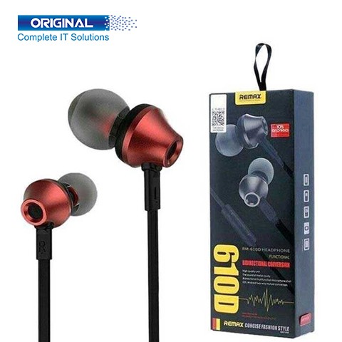 Remax RM-610D In-Ear Wired Black Earphone