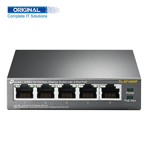 TP-Link TL-SF1005P 5-Port Desktop Switch with 4-Port PoE