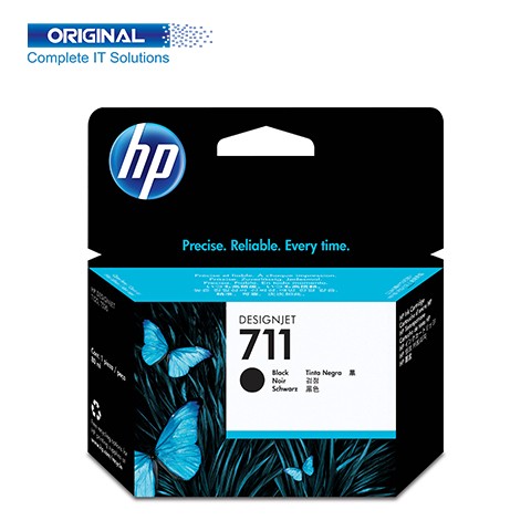 HP 711 38-ml Black Ink DesignJet Cartridge (CZ129A)