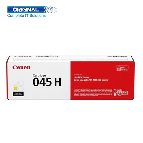 Canon 045H High Yield Yellow Original Color Laser Toner