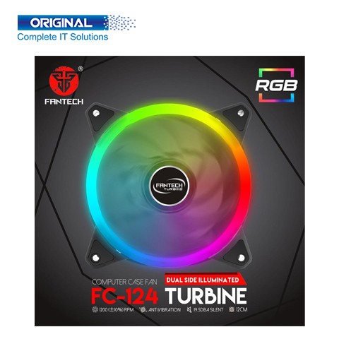 Fantech FC124 Turbine RGB Casing Dual Side Illuminated Fan