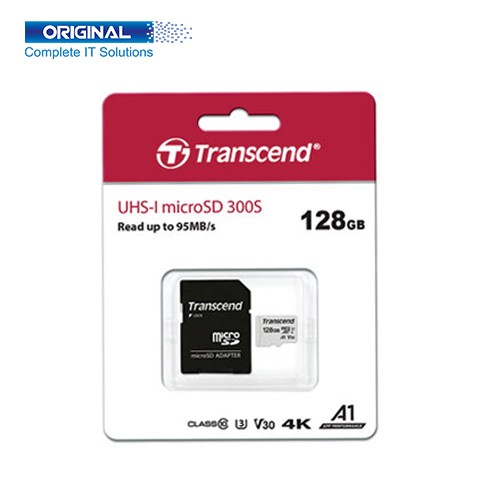 Transcend 300S 128GB UHS-I U1 microSD Memory Card