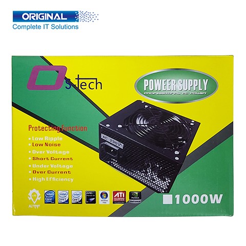 OS Tech 1000W Silver Body Power Supply