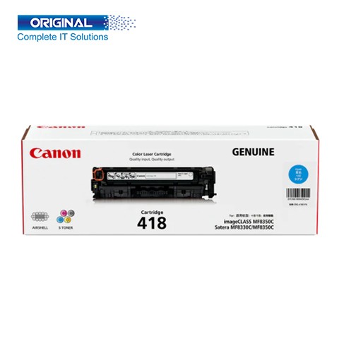 Canon 418 Cyan Original Color Laser Toner