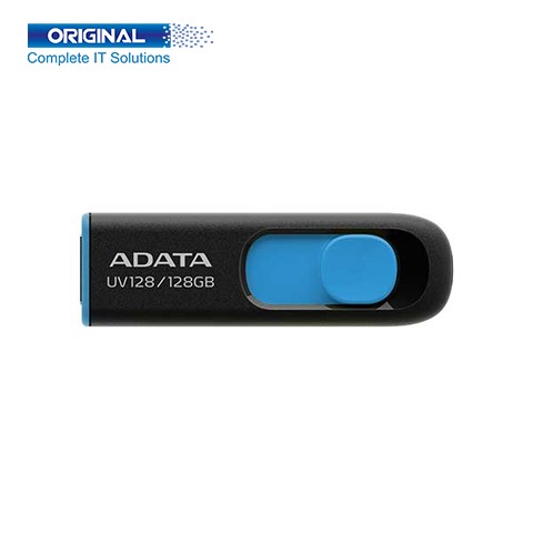 ADATA UV128 128GB USB 3.2 Black-Blue Pen Drive