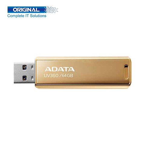 ADATA UV360 64GB USB 3.2 Golden Pen Drive