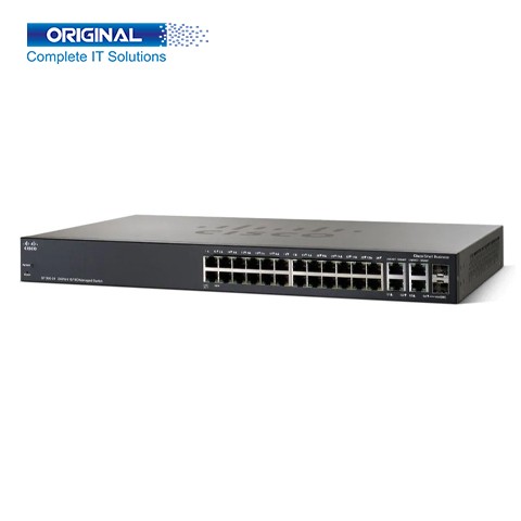 Cisco SF300-24 24-Port 10/100 Gigabit Uplinks Managed Switch