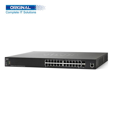 Cisco SG350X-24 24-Port Gigabit Stackable Managed Switch