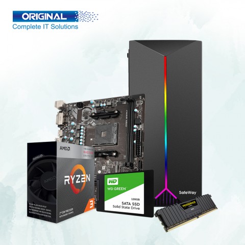 AMD Ryzen 5 3600 4GB Ram 120GB SSD Gaming PC
