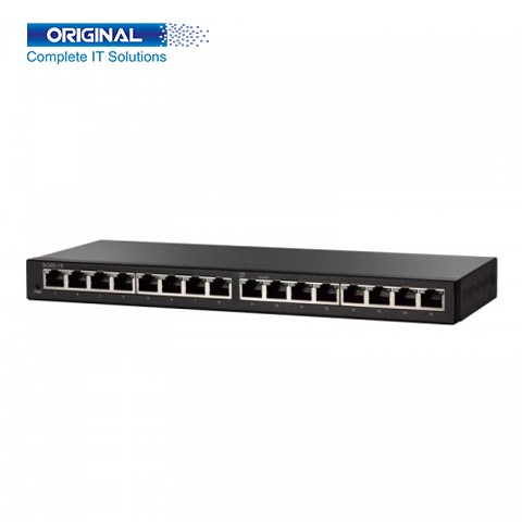 Cisco SG95-16-AS 16-Port Gigabit Desktop Unmanaged Switch