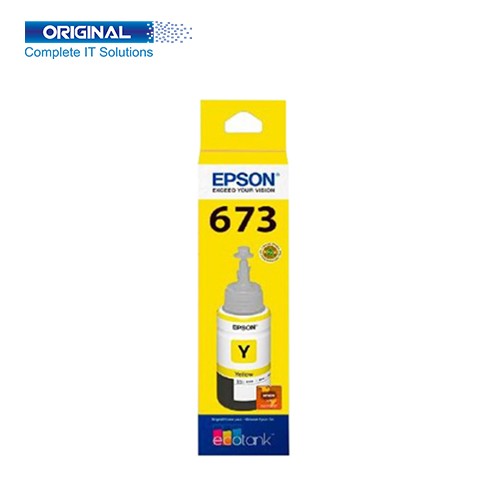 Epson 673 Yellow Original Ink Bottle (C13T673400)