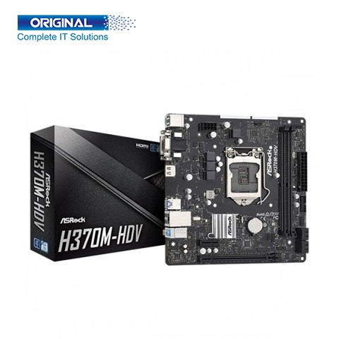 Asrock H370M-HDV 8th and 9th Gen Micro ATX Motherboard