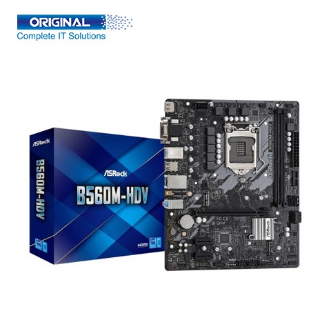 Asrock B560M-HDV Intel 10th and 11th Gen Micro ATX Motherboard