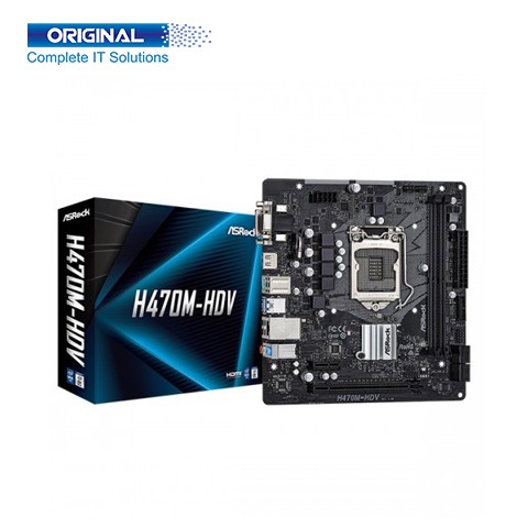 ASRock H470M-HDV 10th Gen Micro ATX Motherboard