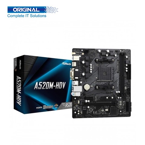 ASRock A520M-HDV DDR4 3rd Gen AMD AM4 Socket Motherboard