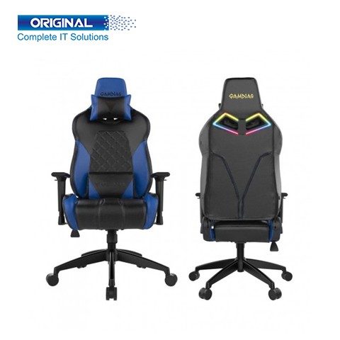 Gamdias ACHILLES E1 L Black and Blue Gaming Chair