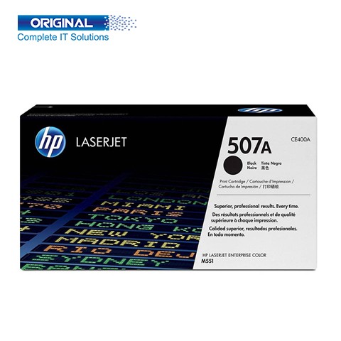 HP 507A Black Original Color LaserJet Toner (CE400A)