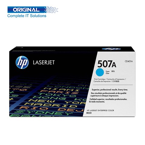 HP 507A Cyan Original Color LaserJet Toner (CE401A)