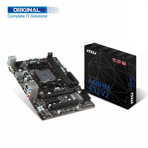 MSI A68HM-E33 V2 AMD 3rd Gen FM2+ Micro ATX Motherboard