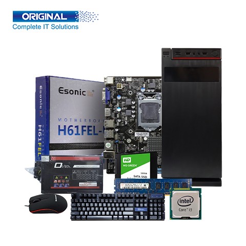 Intel Core i3 3rd Gen 4GB 120GB SSD 500GB HDD Desktop PC