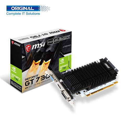 MSI GeForce GT 730 2GB GDDR3 NVIDIA Graphics Card (N730K-2GD3H/LP)