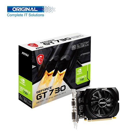 (Bundle With PC) MSI GeForce GT 730 4GB GDDR3 NVIDIA Graphics Card(N730K-4GD3/OCV1)
