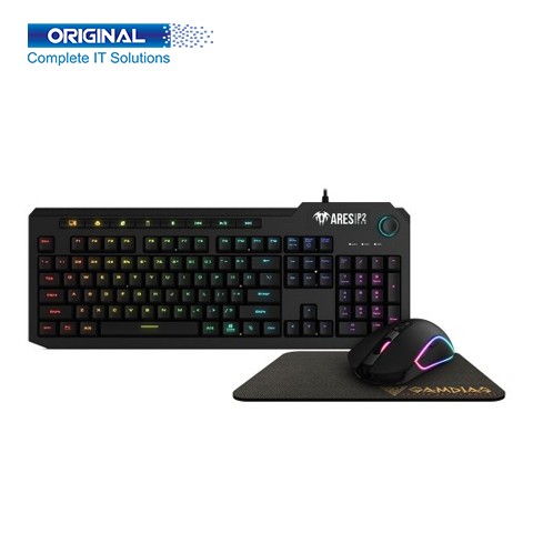 Gamdias Ares P2 3-IN-1 Keyboard Mouse and Mouse Pad Combo